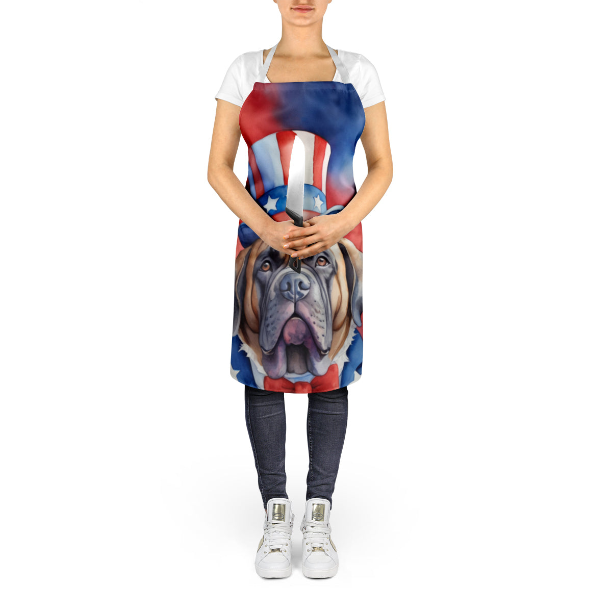 Mastiff Patriotic American Apron-4